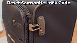 How to Reset Samsonite Lock Code TSA lock reset [upl. by Terza]