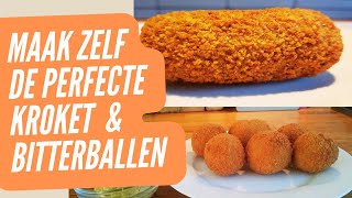 Zo maak je zelf kroketten amp bitterballen Heerlijk huisgemaakt genieten met het eenvoudige recept [upl. by Xylina562]