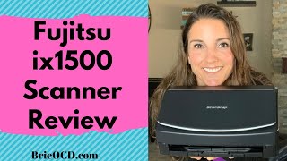 Fujitsu ix1500 ScanSnap Scanner Review [upl. by Lilybel]