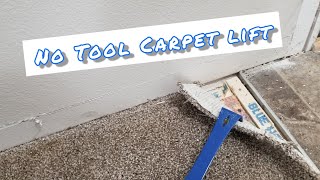 How to Lift Carpet Without Tools [upl. by Ot]