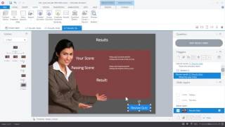 Articulate Storyline 360 Adding Graded Quiz Result Slides [upl. by Naihtniroc]