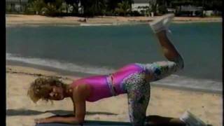 Denise Austin Pink One Piece amp Gray Leggings Part22 [upl. by Coulson740]