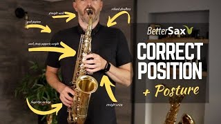 Beginner Saxophone Lesson 3  Setup Ideal Hand amp Body Position [upl. by Jeffry575]