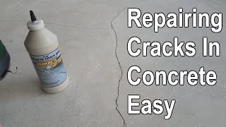 How To Repair Cracked Concrete Patio Slab [upl. by Malloy614]