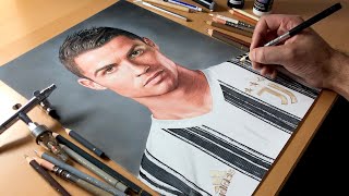 Drawing Cristiano Ronaldo  Timelapse  Artology [upl. by Aisenet]