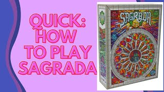 Sagrada quick rules explanation [upl. by Ientruoc]