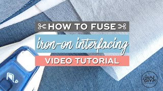 How to fuse ironon interfacing to fabric [upl. by Roe]