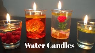 DIY Water candles  Making candles with WATER [upl. by Marquardt]