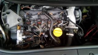 Renault scenic ii 19dci f9q812 Engine Sound [upl. by Siravart]