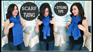 14 SCARF TYING IDEAS  STYLING TIPS [upl. by Olive]