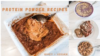 MY TOP 5 FAVORITE PROTEIN POWDER RECIPES [upl. by Lucias]