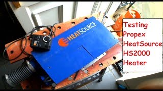 Propex HeatSource HS2000 Heater LPG Campervan Gas Heater Test [upl. by Anileh]