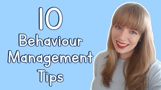 10 Behaviour Management Tips  EYFS amp KS1 [upl. by Quick]