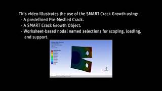 ANSYS Mechanical Fatigue Crack Growth Analysis using SMART Crack Growth [upl. by Aivul]