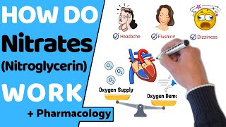 How Do Nitrates Work Nitroglycerin [upl. by Otreblasiul]