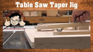 The BEST Table Saw Jig for Tapers FREE PLANS [upl. by Araiek748]