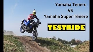 Yamaha Tenere700 vs Super Tenere 1200 test ride and review [upl. by Gschu]