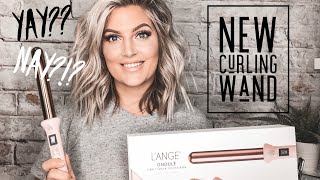 MESSY CURLS HAIR TUTORIAL  New Lange Wand [upl. by Olympium]