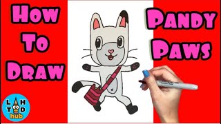 How To Draw Pandy Paws from Gabbys Dollhouse [upl. by Alfons481]