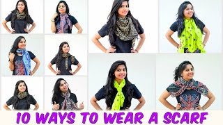 10 Easy Ways To Wear A Scarf in 6 minutes [upl. by Nnalyrehs762]