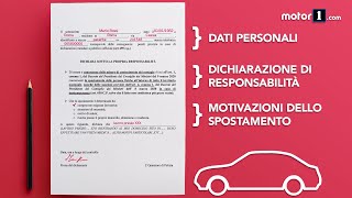 AUTOCERTIFICAZIONE per spostamenti COME e QUANDO si compila [upl. by Llarret]