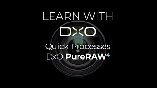 DxO PureRAW 4 Quick processes [upl. by Enimzzaj]