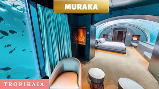 THE MURAKA Maldives Underwater Hotel Room Inside Look [upl. by Novrej864]