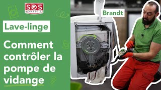 💦 Mon lavelinge Brandt ne vide pas leau  comment contrôler la pompe de vidange [upl. by Lambertson]