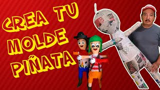 Como HACER un MOLDE para PIÑATAS ✅🎉  Parte 1 [upl. by Inar74]