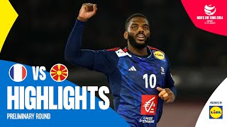 France vs North Macedonia  Highlights  EHF EURO 2024 [upl. by Enerak]