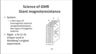 Giant MagnetoResistance by Indhumathi Kulandhaisamy [upl. by Naerb248]