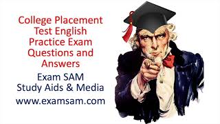 College Placement Test English Grammar Practice Questions and Answers [upl. by Nowyt]