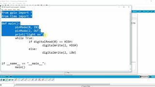 Python program in packet tracer LED ON OFF [upl. by Hirschfeld347]