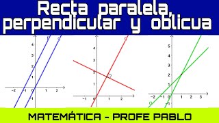 Rectas paralelas perpendiculares y oblicuas [upl. by Maroj]