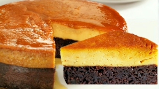 💖CHOCO FLAN PASTEL IMPOSIBLE SIN HORNO FACILISIMO😙👍 [upl. by Zetram]