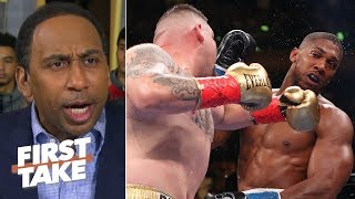 ‘We wanted to see Joshua vs Wilder’ – Stephen A on Anthony’s loss to Andy Ruiz Jr  First Take [upl. by Arrik]