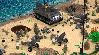 LEGO WWII Brickmania display  Brickworld Chicago 2013 [upl. by Slemmer333]