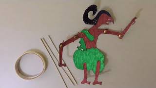 HOW TO CREATE A WAYANG KULIT PUPPET [upl. by Chiaki]