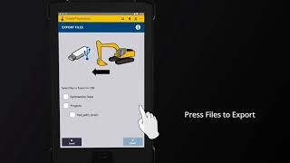 Trimble Earthworks Task Tutorial Download Files to a USB Key [upl. by Nairoc]