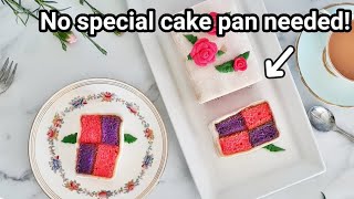 How To Make Strawberry Ube Battenberg Cake  Recipes At A Glance [upl. by Mailiw]