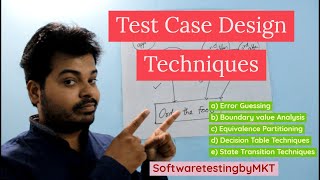 Test Case Design Techniques Fully Explained  Software Testing  SoftwaretestingbyMKT [upl. by Aynotahs]