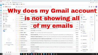 Gmail inbox is not showing all of my emails on PC [upl. by Bax]