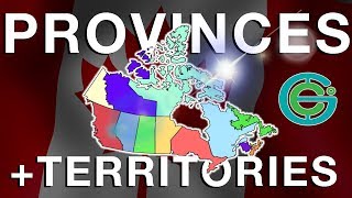 CANADA Provinces  Territories explained Geography Now [upl. by Ientruoc]