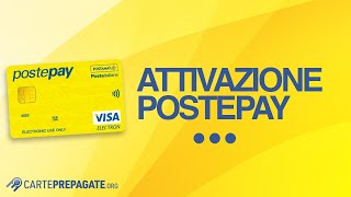 Attivazione Postepay Poste Italiane ecco come attivare una carta Postepay [upl. by Hultin]