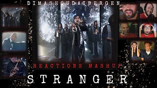 Dimash  STRANGER New Wave 2021 REACTIONS COMPILATION [upl. by Prisilla831]