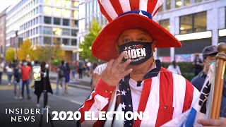 Americans React To Joe Biden Becoming President Elect From Celebrations To Protests [upl. by Ahsile]