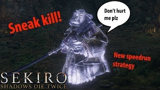 Ghost corrupted monk Stealth kill New Sekiro speed run strategy [upl. by Bein]