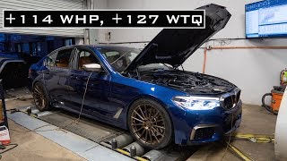 BMW M550i GETS DYNO TUNED [upl. by Yort]