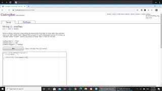 String 2 oneTwo Java Tutorial  Codingbatcom [upl. by Tteirrah]