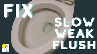 FIX a Weak Flushing TOILET [upl. by Buehrer]